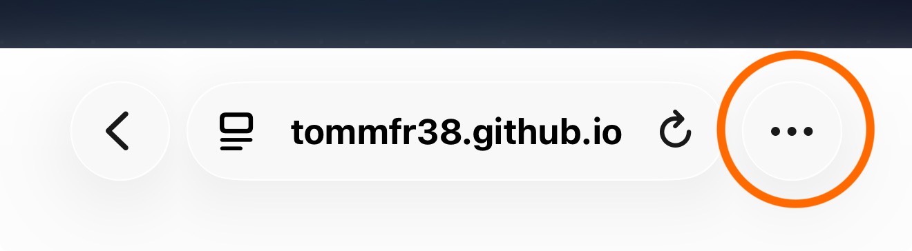 Open Safari menu
